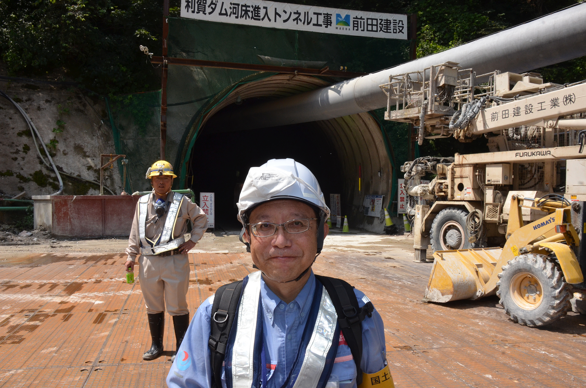 利賀ダム工事事務所の久保副所長。