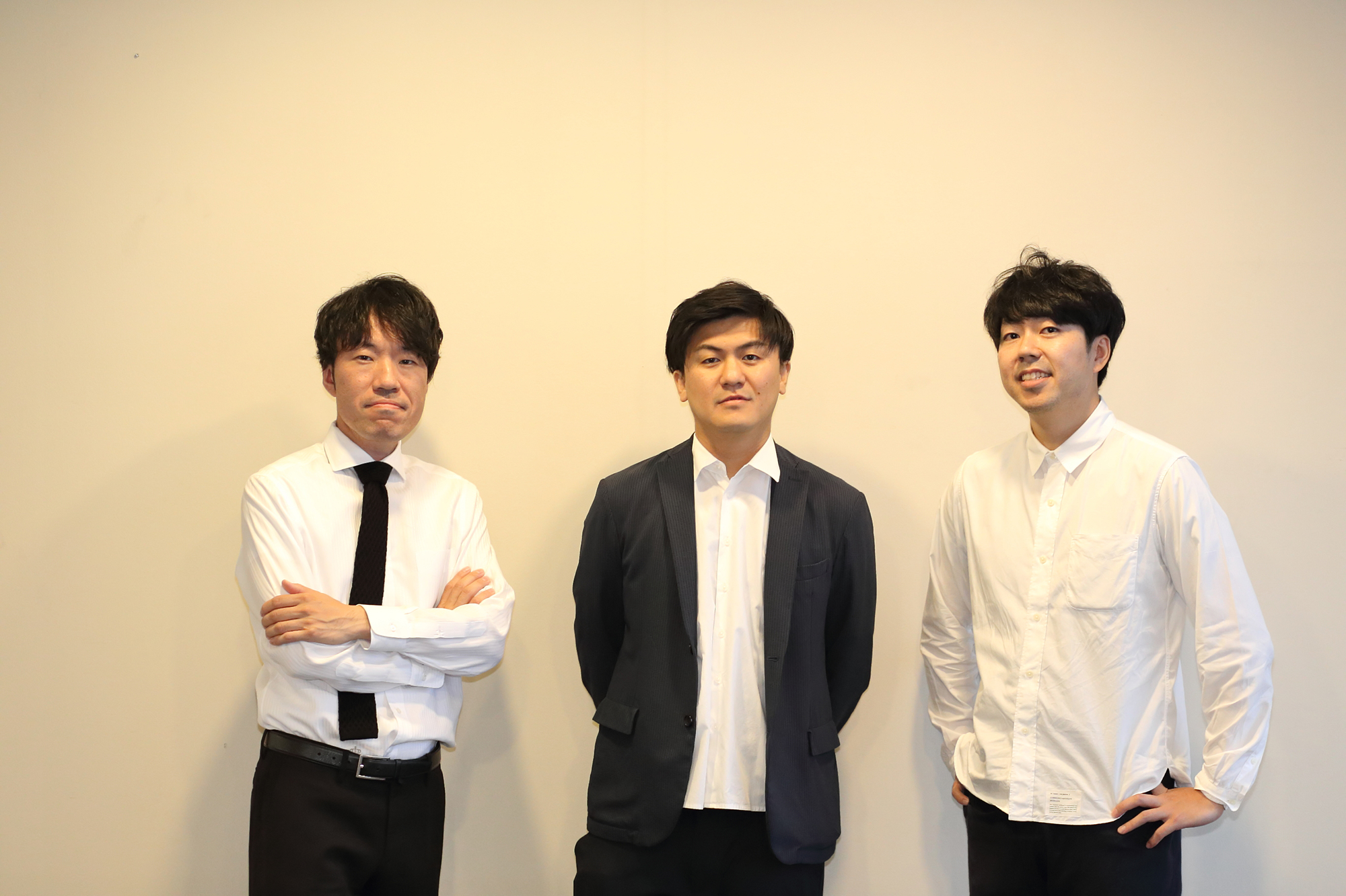 dot studioのメンバー。増山さん（左）、沼さん（中央）、上野さん（右）