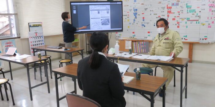 3月23日 女子大生が会社訪問に来られました